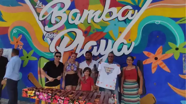 Presentan el mural “La Bamba por Playa” e inauguran festival