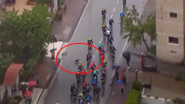 El momento exacto del accidente. Foto: Especial