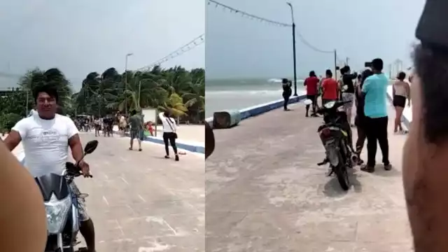 Los habitantes presenciaron las afectaciones