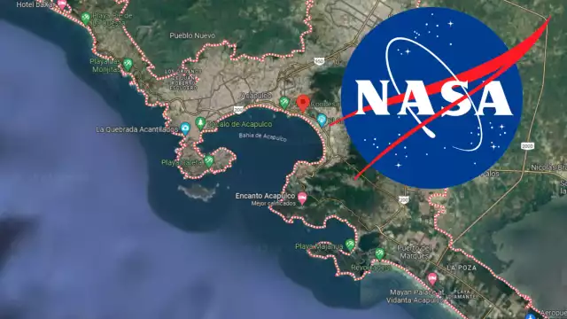 Las imágenes de la destrucción desde el espacio. Foto: Especial