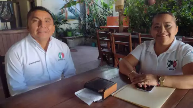 Más tarde, la postulada Maricarmen Hernández Solis, encabezó una conferencia de Prensa con representantes de los diferentes medios de comunicación,