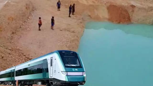 'Piscina' natural en el Poblado de Buena Visata Bacalar