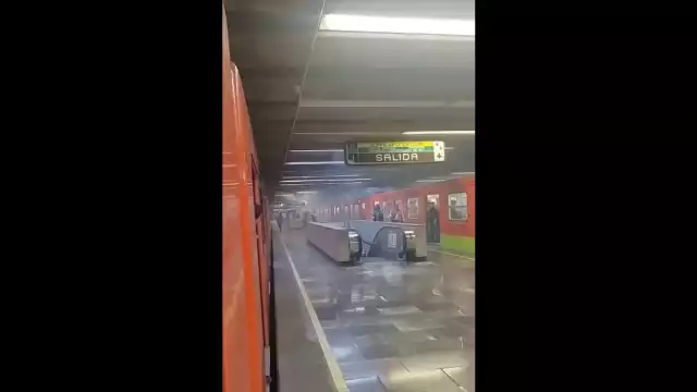 Metro de la Cdmx se incendia en la estación Chabacano