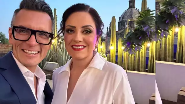 Sepúlveda y su esposa. Foto: Especial