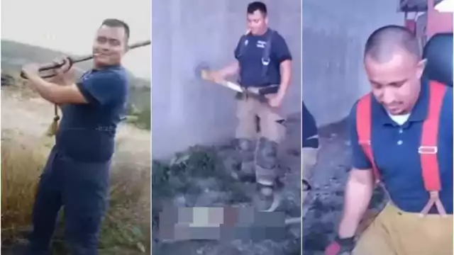 Supuestos bomberos de Monclova, Coahuila asesinan a perros a golpes y hachazos