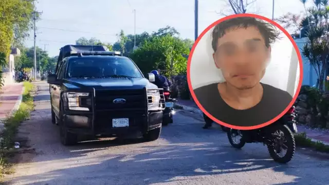 Los policías lograron calmar y detener al joven a pesar de ser amenazados con un arma blanca