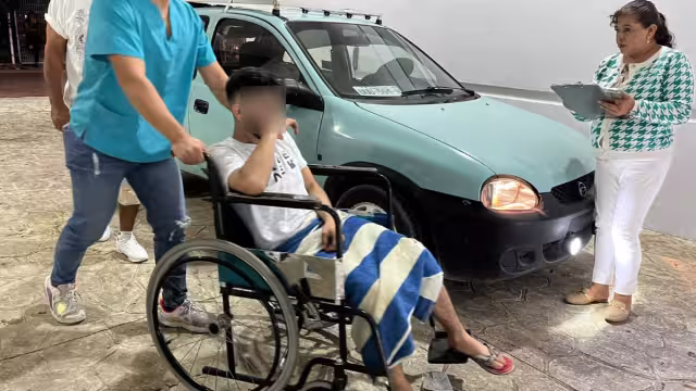 No vio a sus atacantes debido a la poca luz de la zona.