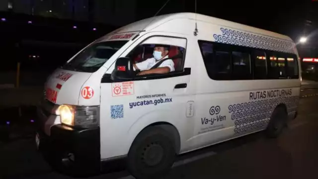 Las rutas nocturnas en Mérida operan de lunes a domingo