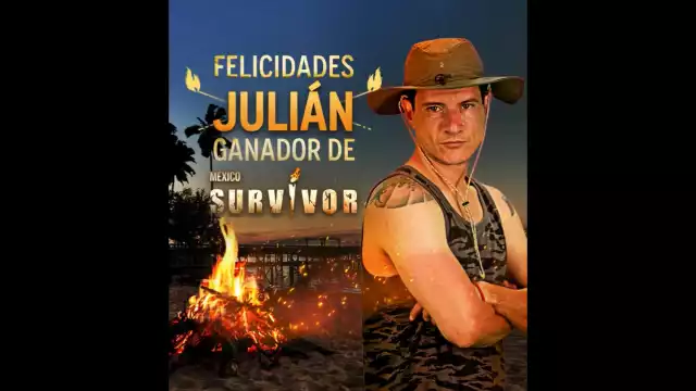 Julián se queda con los dos millones de pesos del premio de Survivor México