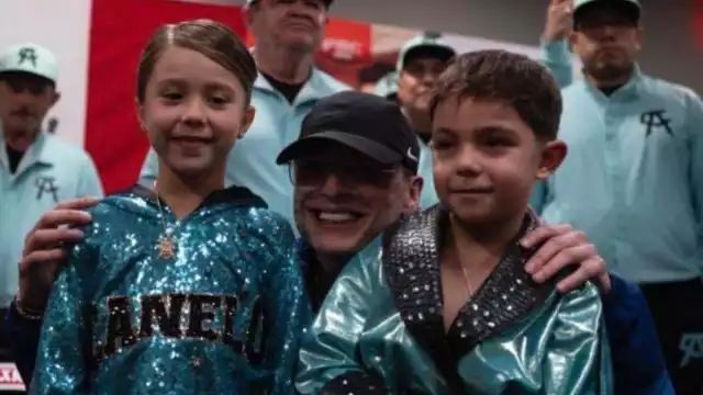 Peso Pluma convive con Saúl Álvarez y sus hijos previo a pelea con Munguía