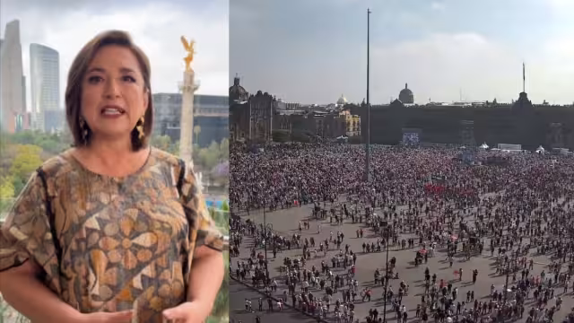 La Marcha por la Democracia se lleva a cabo este domingo en el Zócalo de la CDMX