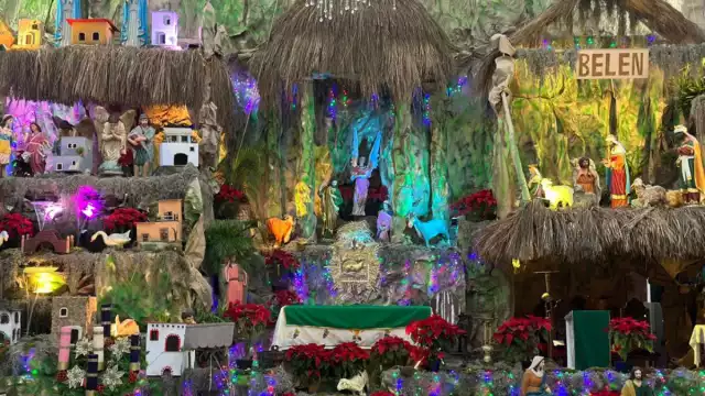 Es el nacimiento más grande que se ha montado en Ciudad del Carmen