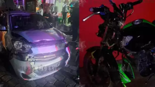 Motoratones chocan tras asalto y son detenidos en el Edomex