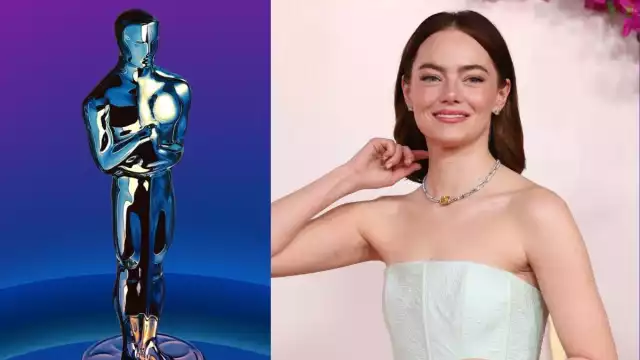 Así luce Emma Stone, nominada a Mejor Actriz, en los Oscars 2024