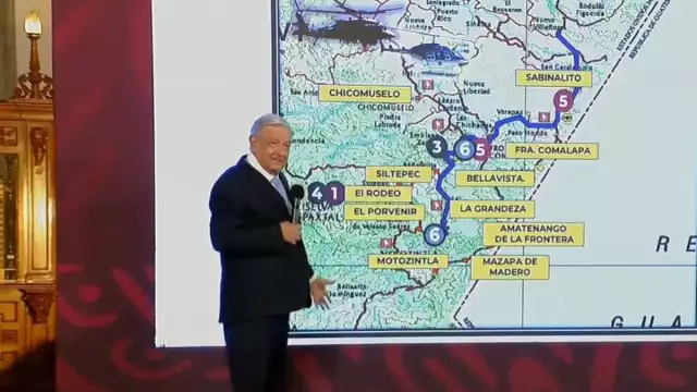 El presidente andrés Manuel López Obrador, presentó la estrategia que se implementó en Frontera Comalapa, Chiapas