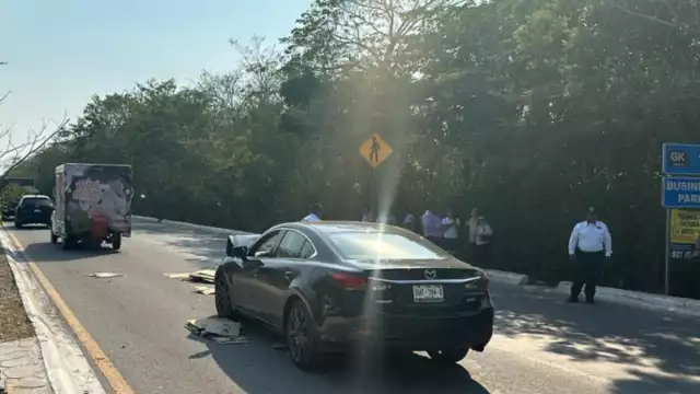 Aparatoso choque registrado en la costera