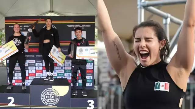 La mexicana Ella Bucio, se corona como bicampeona en el Mundial de Parkour 2023