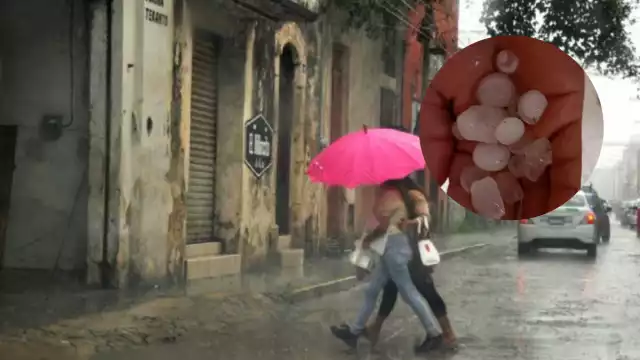 Con esta lluvia da tregua el calor que azota a Yucatán