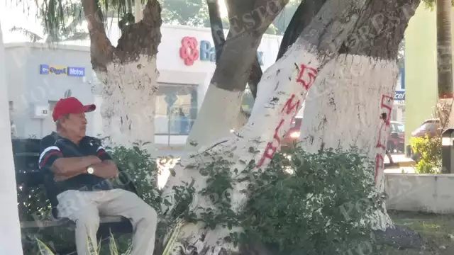 Plaza “Ángel Castillo Lanz” amanece con pintas; vecinos cuestionan seguridad en el centro de Champotón