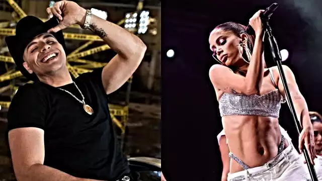 Eduin Caz no perdió la oportunidad de unirse al ‘Anitta Challenge’ durante el show de Grupo Firme en el Foro Sol. Foto: Instagram