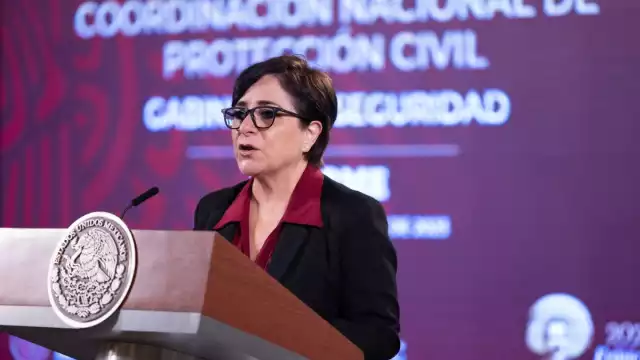 Laura Velázquez Alzúa, titular de la Coordinación Nacional de Protección Civil