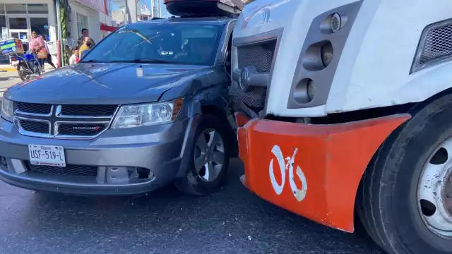 Afortunadamente no hubo personas lesionadas al momento del accidente
