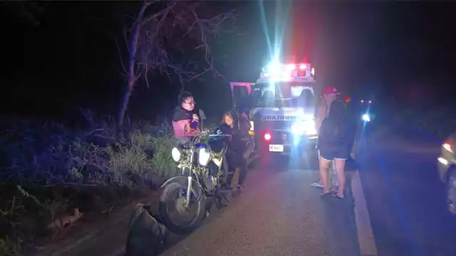 La motocicleta fue llevada a la Comandancia Municipal para realizar las investigaciones correspondientes