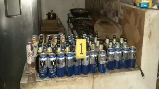 Las cervezas y licores quedaron a disposición de la Vicefiscalía en Carmen
