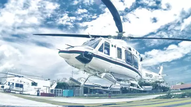 La llamada reportaba la caída a 20 kilómetros de la isla del helicóptero Bell-412 propiedad de la empresa Heliservicios