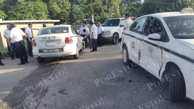 Los taxis pertenecen al Sindicato de Taxistas General Francisco May