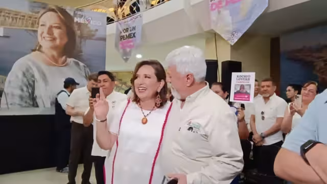Xóchitl Gálvez no logró llegar a tiempo a Ciudad del Carmen