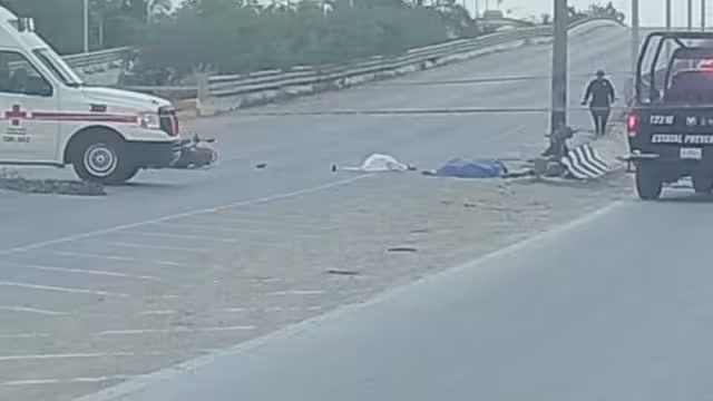 La pareja murió al instante