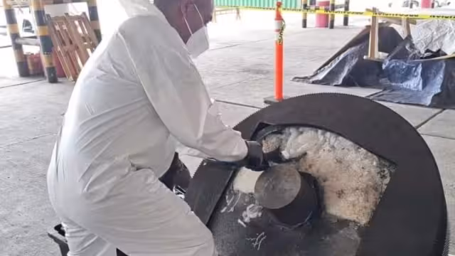 El cargamento de drogas quedó a disposición de la FGR