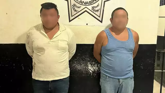 Padre e hijo fueron detenidos en la colonia San Camilo de Kanasín