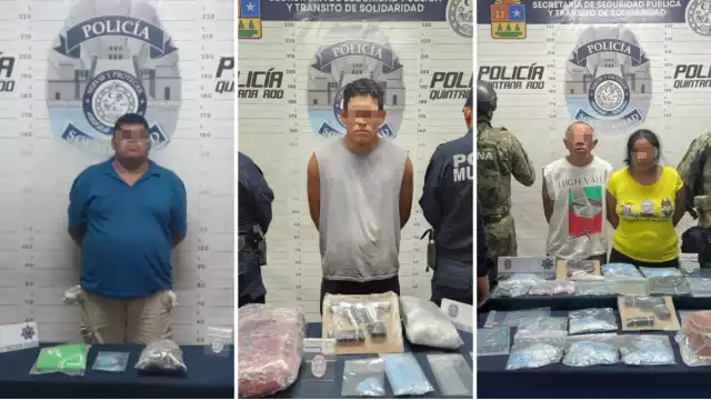 Todas las personas detenidas y las sustancias aseguradas fueron entregadas a la Fiscalía General del Estado