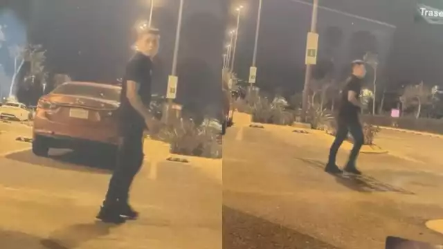 El daño a un Tesla en Plaza La Isla quedó grabado en video