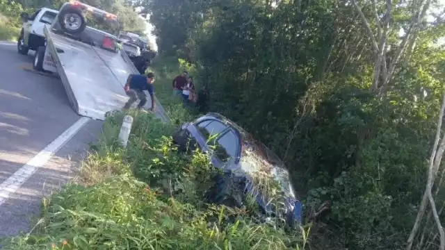 En el accidente, los ocupantes resultaron ilesos