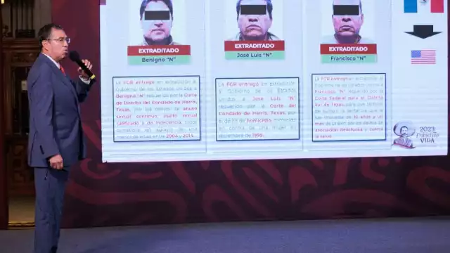 Luis Rodríguez Bucio, subsecretario de Seguridad Pública de la Secretaría de Seguridad y Protección Ciudadana (SSPC) en la conferencia mañanera de este 26 de diciembre