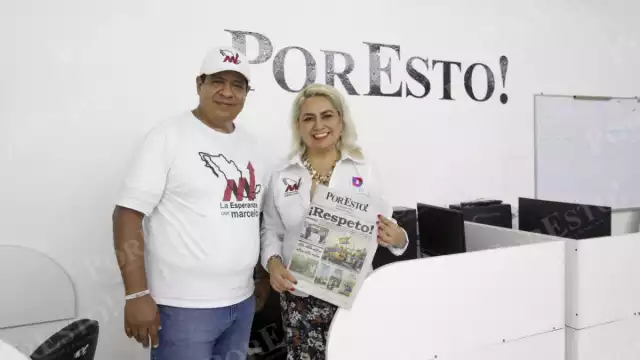 Diana León y Rafael Quintanar visitaron la Redacción de Por Esto! en Quintana Roo