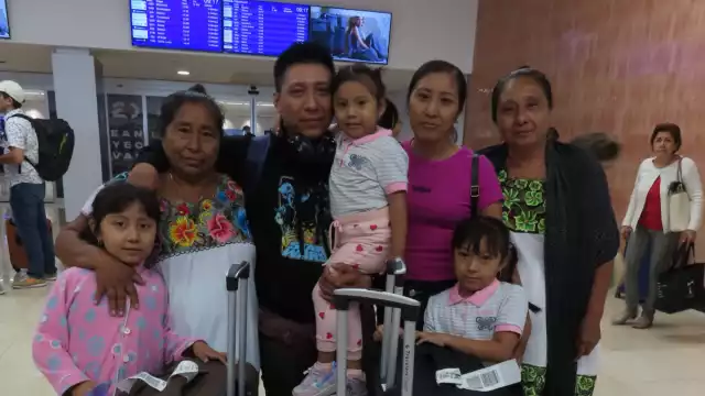 Rafael Alpuche Uicab fue recibido por su familia