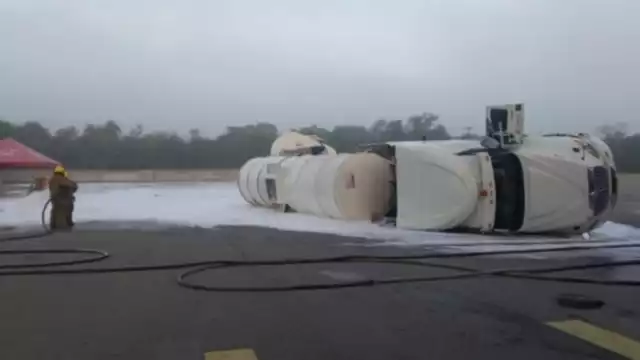 El hecho ocurrió cuando la unidad entraba a una gasolinera
