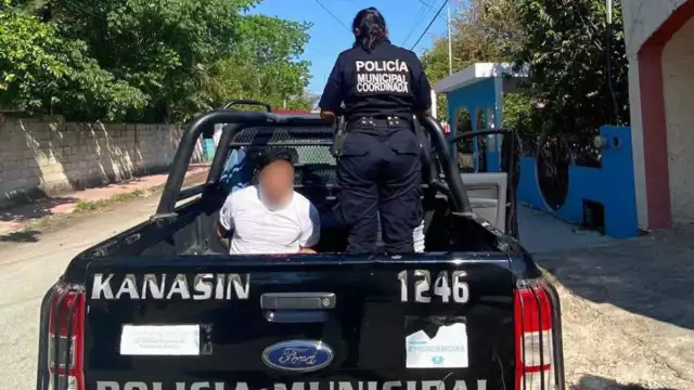 El hombre fue detenido y trasladado a la cárcel de Kanasín
