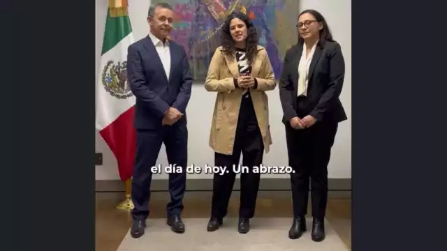La secretaria de Gobernaci<ón, Luis María Alcalde agradeció a César Yáñez su trabajo en la Subsecretaría de Desarrollo Democrático, Participación Social y Asuntos Religiosos y dio la bienvenida a Mariana Rodríguez