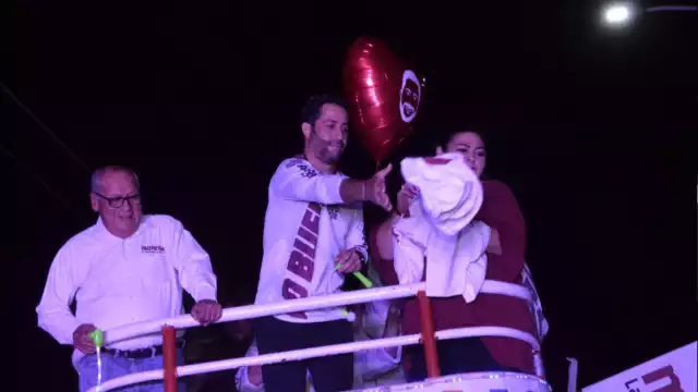 Pablo Gutiérrez Lazarus, estuvo acompañado por el candidato a senador, Aníbal Ostoa Ortega