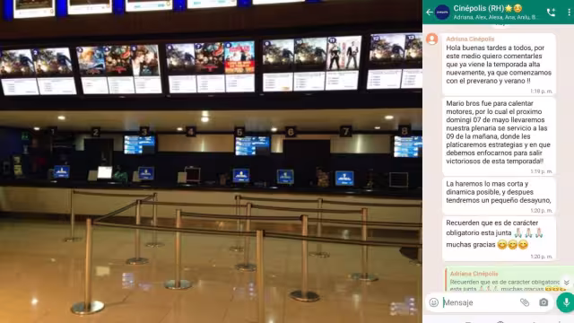 A través de varios grupos el usuario Yoe Polanco compartió dos capturas de pantalla donde exhibe la postura de la también llamada "Capital del Cine"