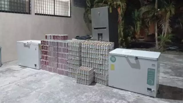 También se decomisaron artículos utilizados para la venta ilícita de bebidas alcohólicas