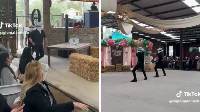 Los hombres no se vieron muy felices con el show de los bailarines