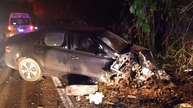 Los uniformados delimitaron el área, en espera de los peritos de tránsito para las diligencias respectivas