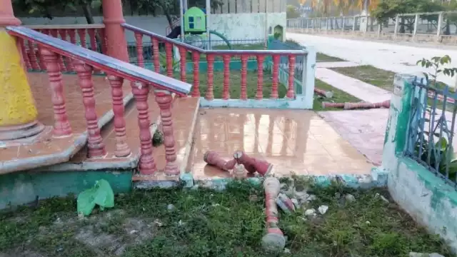 Los destrozos se dieron durante la madrugada