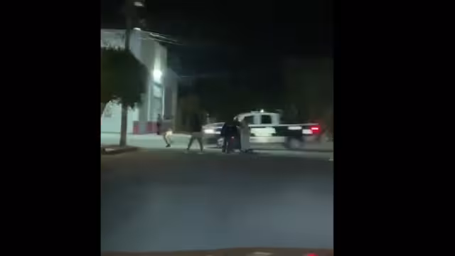 El momento qudó grabado en un video